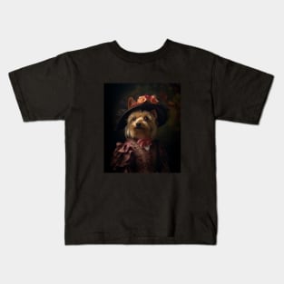 Sophisticated Dachshund-Norwich Terrier Mix Kids T-Shirt